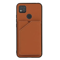 Xiaomi Redmi 9 Activ用ケース 高級感 手触り良いレザー柄 Y01B Xiaomi ブラウン