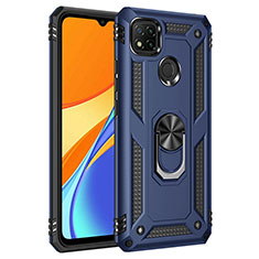 Xiaomi Redmi 9 Activ用ハイブリットバンパーケース プラスチック アンド指輪 マグネット式 MQ3 Xiaomi ネイビー