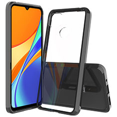 Xiaomi Redmi 9 Activ用360度 フルカバー ハイブリットバンパーケース クリア透明 プラスチック カバー ZJ5 Xiaomi ブラック