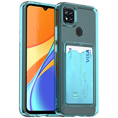 Xiaomi Redmi 9 Activ用極薄ソフトケース シリコンケース 耐衝撃 全面保護 クリア透明 HD1 Xiaomi ブルー