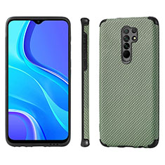 Xiaomi Redmi 9用極薄ソフトケース シリコンケース 耐衝撃 全面保護 マグネット式 バンパー S01D Xiaomi グリーン