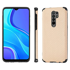 Xiaomi Redmi 9用極薄ソフトケース シリコンケース 耐衝撃 全面保護 マグネット式 バンパー S01D Xiaomi ゴールド