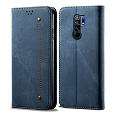 Xiaomi Redmi 9用手帳型 布 スタンド B01S Xiaomi ネイビー