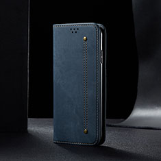 Xiaomi Redmi 9用手帳型 布 スタンド B02S Xiaomi ネイビー