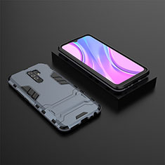 Xiaomi Redmi 9用ハイブリットバンパーケース スタンド プラスチック 兼シリコーン カバー KC1 Xiaomi ネイビー