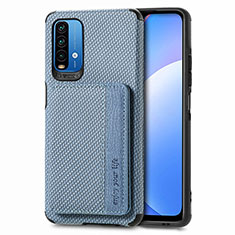 Xiaomi Redmi 9 Power用極薄ソフトケース シリコンケース 耐衝撃 全面保護 マグネット式 バンパー S01D Xiaomi ネイビー