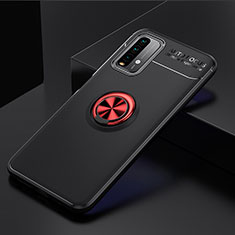 Xiaomi Redmi 9 Power用極薄ソフトケース シリコンケース 耐衝撃 全面保護 アンド指輪 マグネット式 バンパー SD2 Xiaomi レッド・ブラック