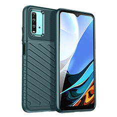 Xiaomi Redmi 9 Power用シリコンケース ソフトタッチラバー ツイル カバー MF1 Xiaomi グリーン