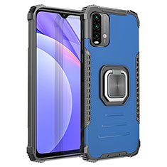 Xiaomi Redmi 9 Power用ハイブリットバンパーケース プラスチック アンド指輪 マグネット式 ZJ2 Xiaomi ネイビー