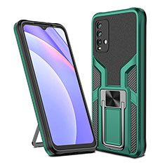 Xiaomi Redmi 9 Power用ハイブリットバンパーケース プラスチック アンド指輪 マグネット式 ZL1 Xiaomi グリーン