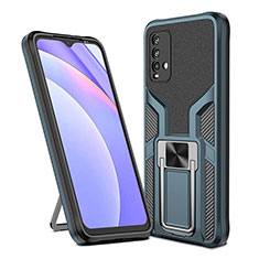 Xiaomi Redmi 9 Power用ハイブリットバンパーケース プラスチック アンド指輪 マグネット式 ZL1 Xiaomi シアン