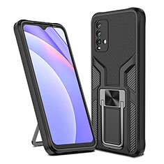 Xiaomi Redmi 9 Power用ハイブリットバンパーケース プラスチック アンド指輪 マグネット式 ZL1 Xiaomi ブラック