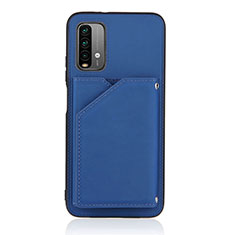 Xiaomi Redmi 9 Power用ケース 高級感 手触り良いレザー柄 Y01B Xiaomi ネイビー