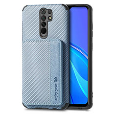 Xiaomi Redmi 9 Prime India用極薄ソフトケース シリコンケース 耐衝撃 全面保護 マグネット式 バンパー S02D Xiaomi ネイビー