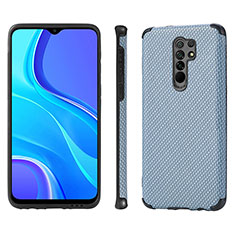 Xiaomi Redmi 9 Prime India用極薄ソフトケース シリコンケース 耐衝撃 全面保護 マグネット式 バンパー S01D Xiaomi ネイビー