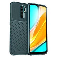 Xiaomi Redmi 9 Prime India用シリコンケース ソフトタッチラバー ツイル カバー MF1 Xiaomi グリーン