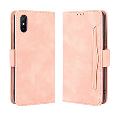 Xiaomi Redmi 9A用手帳型 レザーケース スタンド カバー BY3 Xiaomi ピンク