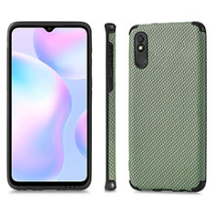 Xiaomi Redmi 9A用極薄ソフトケース シリコンケース 耐衝撃 全面保護 マグネット式 バンパー S01D Xiaomi グリーン