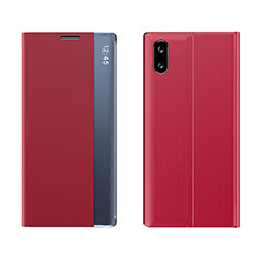 Xiaomi Redmi 9A用手帳型 レザーケース スタンド カバー Q04H Xiaomi レッド