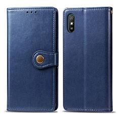 Xiaomi Redmi 9A用手帳型 レザーケース スタンド カバー S05D Xiaomi ネイビー