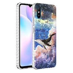 Xiaomi Redmi 9A用シリコンケース ソフトタッチラバー バタフライ パターン カバー Y04B Xiaomi マルチカラー