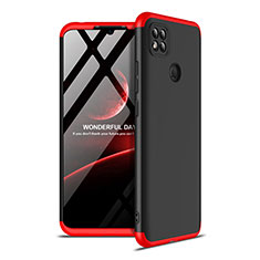 Xiaomi Redmi 9C用ハードケース プラスチック 質感もマット 前面と背面 360度 フルカバー M01 Xiaomi レッド・ブラック