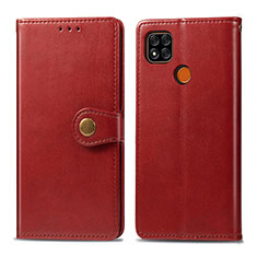 Xiaomi Redmi 9C用手帳型 レザーケース スタンド カバー S05D Xiaomi レッド