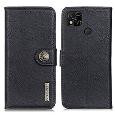 Xiaomi Redmi 9C用手帳型 レザーケース スタンド カバー K02Z Xiaomi ブラック