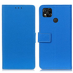 Xiaomi Redmi 9C用手帳型 レザーケース スタンド カバー M08L Xiaomi ネイビー