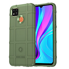 Xiaomi Redmi 9C用360度 フルカバー極薄ソフトケース シリコンケース 耐衝撃 全面保護 バンパー J01S Xiaomi グリーン