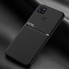 Xiaomi Redmi 9C用極薄ソフトケース シリコンケース 耐衝撃 全面保護 マグネット式 バンパー Xiaomi ブラック