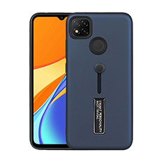 Xiaomi Redmi 9C NFC用ハイブリットバンパーケース スタンド プラスチック 兼シリコーン カバー A03 Xiaomi ネイビー