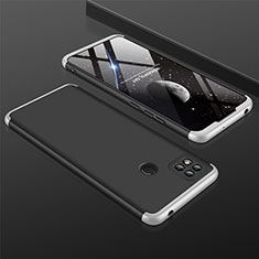 Xiaomi Redmi 9C NFC用ハードケース プラスチック 質感もマット 前面と背面 360度 フルカバー Xiaomi シルバー・ブラック