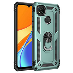 Xiaomi Redmi 9C NFC用ハイブリットバンパーケース プラスチック アンド指輪 マグネット式 MQ3 Xiaomi グリーン