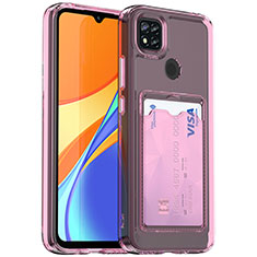 Xiaomi Redmi 9C NFC用極薄ソフトケース シリコンケース 耐衝撃 全面保護 クリア透明 HD1 Xiaomi ピンク