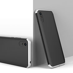 Xiaomi Redmi 9i用ハードケース プラスチック 質感もマット 前面と背面 360度 フルカバー P01 Xiaomi シルバー・ブラック