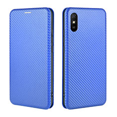 Xiaomi Redmi 9i用手帳型 レザーケース スタンド カバー L06Z Xiaomi ネイビー