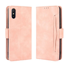 Xiaomi Redmi 9i用手帳型 レザーケース スタンド カバー BY3 Xiaomi ピンク