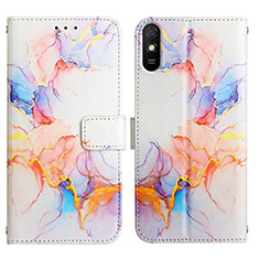 Xiaomi Redmi 9i用手帳型 レザーケース スタンド パターン カバー Y04B Xiaomi ネイビー