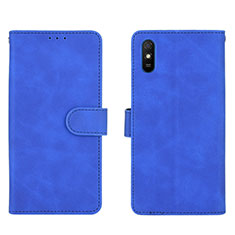 Xiaomi Redmi 9i用手帳型 レザーケース スタンド カバー L03Z Xiaomi ネイビー