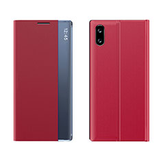 Xiaomi Redmi 9i用手帳型 レザーケース スタンド カバー Q04H Xiaomi レッド