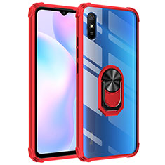 Xiaomi Redmi 9i用ハイブリットバンパーケース プラスチック アンド指輪 マグネット式 MQ2 Xiaomi レッド