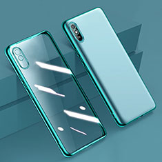 Xiaomi Redmi 9i用極薄ソフトケース シリコンケース 耐衝撃 全面保護 クリア透明 H01 Xiaomi グリーン