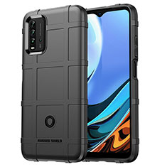 Xiaomi Redmi 9T 4G用360度 フルカバー極薄ソフトケース シリコンケース 耐衝撃 全面保護 バンパー J01S Xiaomi ブラック