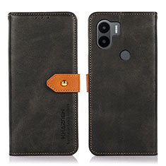 Xiaomi Redmi A1 Plus用手帳型 レザーケース スタンド カバー N07P Xiaomi ブラック