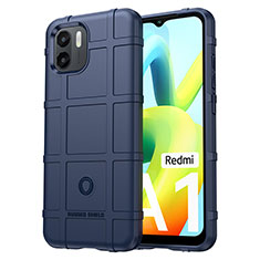 Xiaomi Redmi A2用360度 フルカバー極薄ソフトケース シリコンケース 耐衝撃 全面保護 バンパー J01S Xiaomi ネイビー