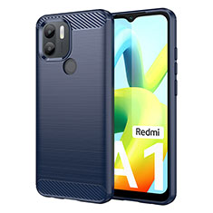 Xiaomi Redmi A2 Plus用シリコンケース ソフトタッチラバー ライン カバー Xiaomi ネイビー