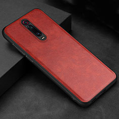 Xiaomi Redmi K20用ケース 高級感 手触り良いレザー柄 R04 Xiaomi レッド