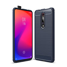 Xiaomi Redmi K20用シリコンケース ソフトタッチラバー ライン カバー C01 Xiaomi ネイビー