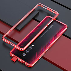 Xiaomi Redmi K20 Pro用ケース 高級感 手触り良い アルミメタル 製の金属製 バンパー カバー Xiaomi レッド